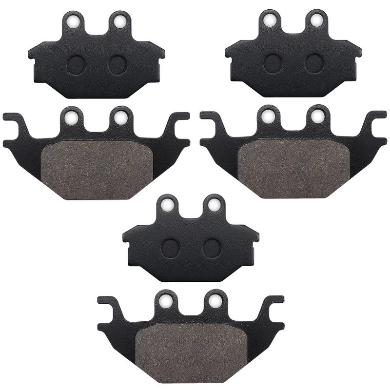 Cyleto Front and Rear Brake Pads for CAN AM DS250 DS 250 2007-2014 Kawasaki Brute Force 300 KVF300 KYMCO MXU 250 300 500 UXV 500 700 SYM Quadlander 300 600 ARCTIC CAT 250 300 - Image 1